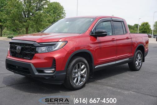 Radiant Red Metallic II 2025 Honda Ridgeline Black
