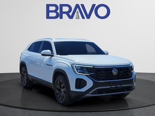 Pure White 2025 Volkswagen Atlas Cross Sport 2.0T SE w/Technology