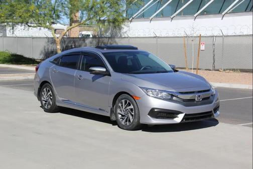 Silver 2017 Honda Civic EX