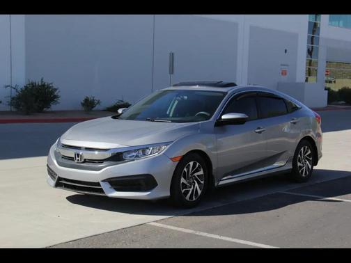 Silver 2017 Honda Civic EX