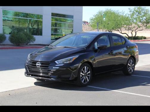 Black 2025 Nissan Versa 1.6 SV