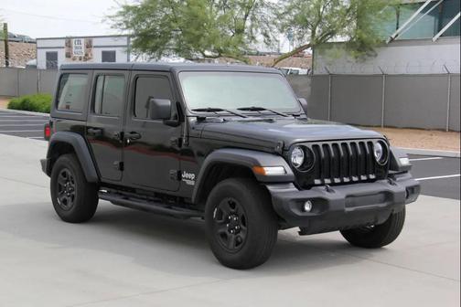 Black 2020 Jeep Wrangler Unlimited Sport