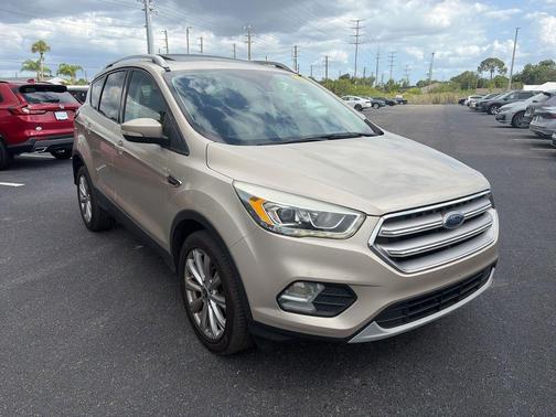 White Gold Metallic 2017 Ford Escape Titanium