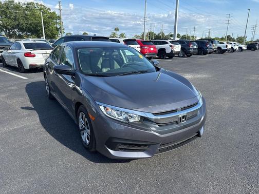 Modern Steel Metallic 2018 Honda Civic LX