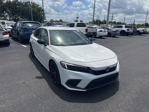 Platinum White Pearl 2024 Honda Civic Sport