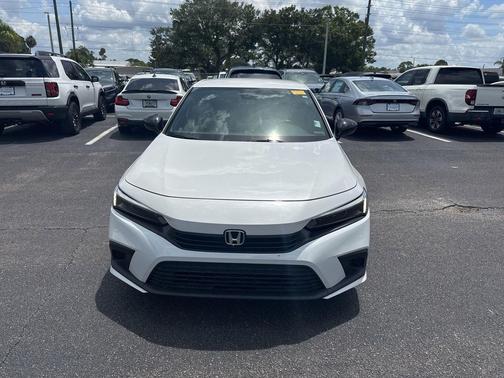 Platinum White Pearl 2024 Honda Civic Sport