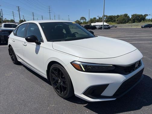 Platinum White Pearl 2022 Honda Civic Sport