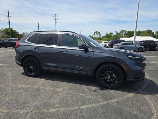 Gray 2024 Honda CR-V Hybrid Sport FWD