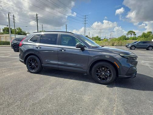 Gray 2025 Honda CR-V Hybrid Sport FWD