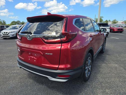 Maroon 2021 Honda CR-V AWD EX