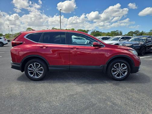 Maroon 2021 Honda CR-V AWD EX