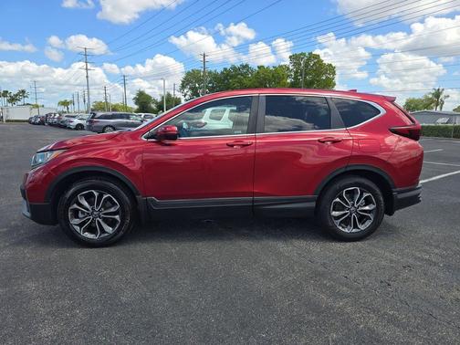 Maroon 2021 Honda CR-V AWD EX