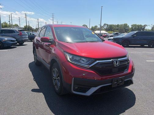 Maroon 2021 Honda CR-V AWD EX