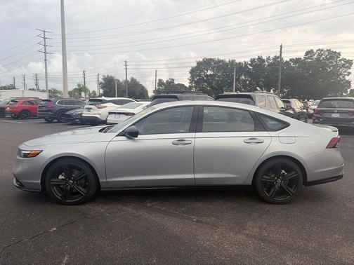Solar Silver Metallic 2024 Honda Accord Hybrid Sport-L