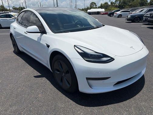 Pearl White Multi-Coat 2021 Tesla Model 3 Standard Range Plus