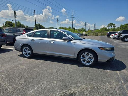 Solar Silver Metallic 2025 Honda Accord LX 1.5T