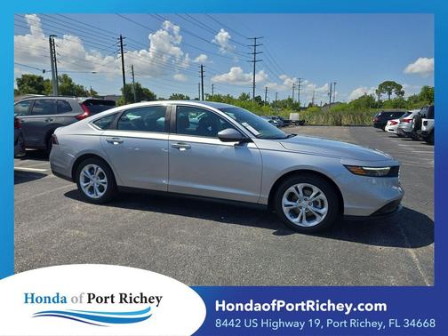 Solar Silver Metallic 2025 Honda Accord LX 1.5T
