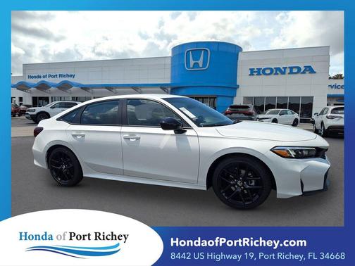 Platinum White 2026 Honda Civic Sport