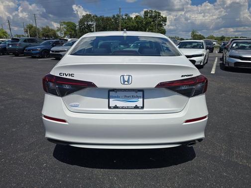 Platinum White 2026 Honda Civic Sport