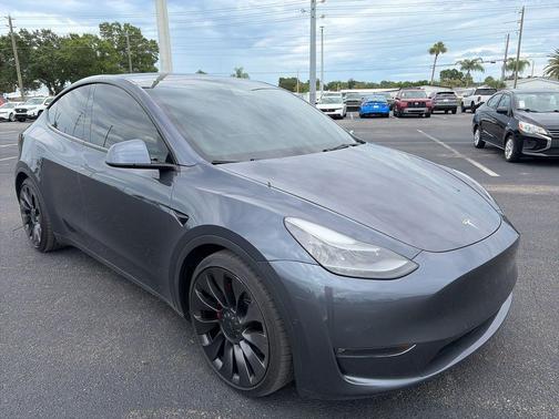 Gray 2022 Tesla Model Y Performance Dual Motor All-Wheel Drive