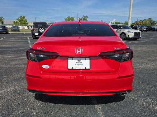 Rallye Red 2025 Honda Civic Sport