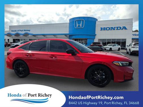 Rallye Red 2025 Honda Civic Sport