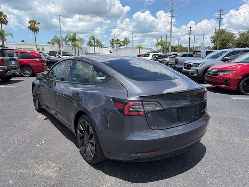 Midnight Silver Metallic 2021 Tesla Model 3 Performance