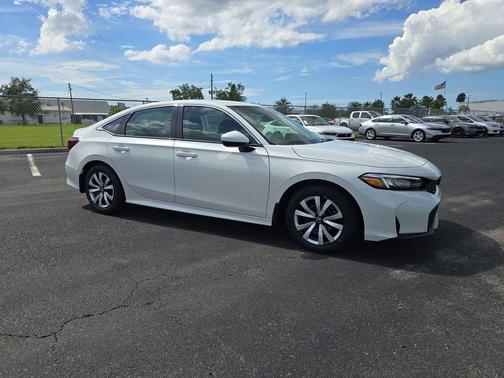 Platinum White Pearl 2026 Honda Civic LX