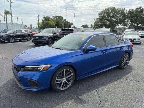 Aegean Blue Metallic 2022 Honda Civic Touring