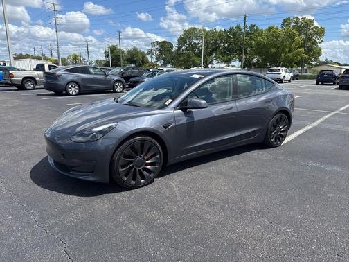 Midnight Silver Metallic 2023 Tesla Model 3 Performance