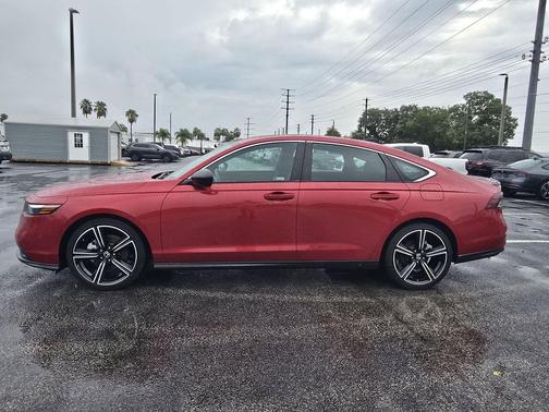 Radiant Red Metallic 2024 Honda Accord Hybrid Sport