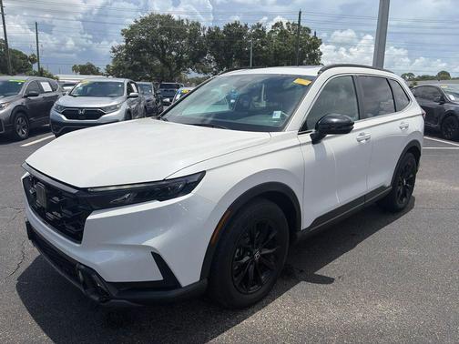 Platinum White Pearl 2023 Honda CR-V Hybrid Sport FWD