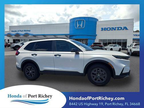 Platinum White Pearl 2026 Honda CR-V Hybrid TrailSport AWD