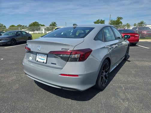 Gray 2026 Honda Civic Hybrid Sport