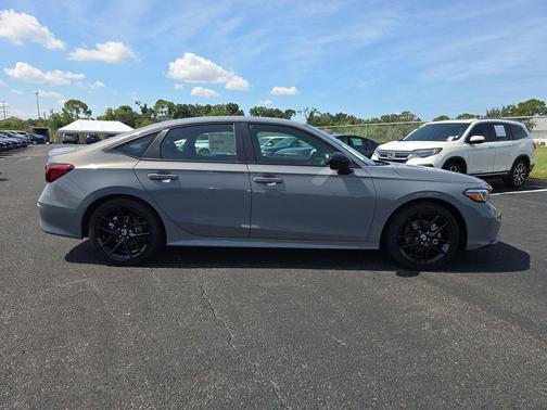 Gray 2026 Honda Civic Hybrid Sport