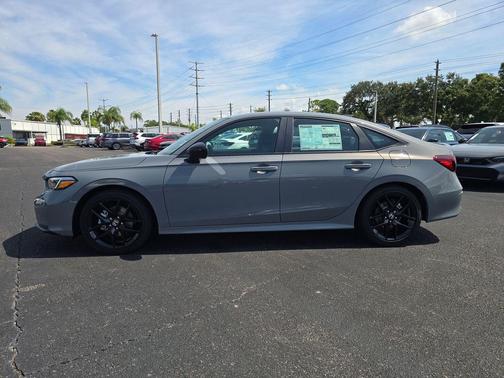 Gray 2026 Honda Civic Hybrid Sport