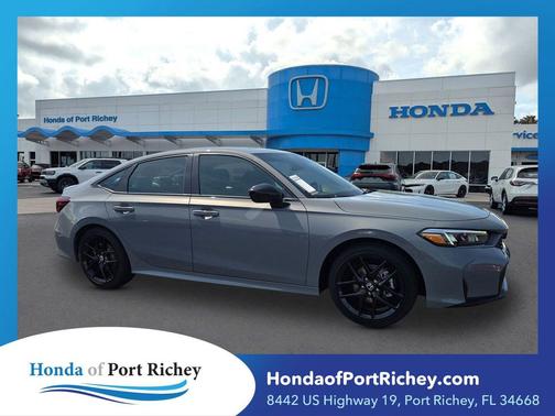 Gray 2026 Honda Civic Hybrid Sport