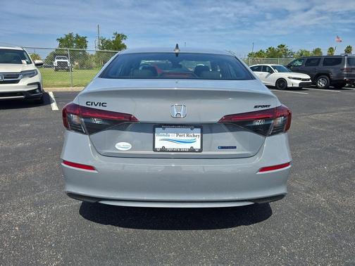 Gray 2026 Honda Civic Hybrid Sport
