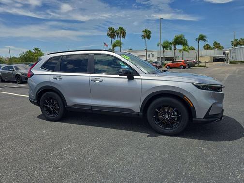 Solar Silver Metallic 2026 Honda CR-V Hybrid Sport FWD