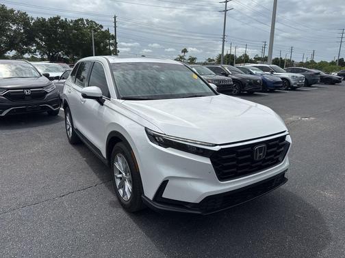 Platinum White Pearl 2025 Honda CR-V EX 2WD