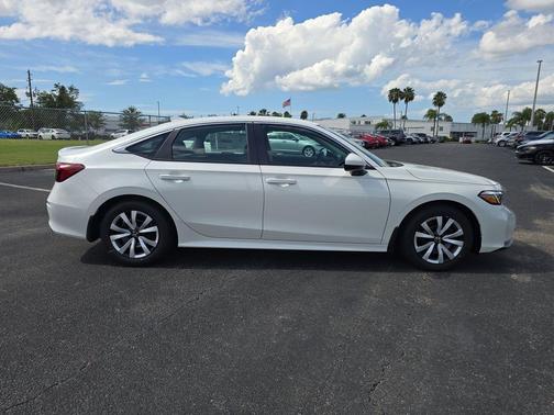 Platinum White Pearl 2026 Honda Civic LX