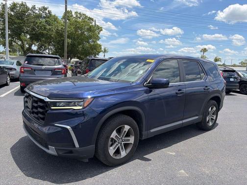 Obsidian Blue Pearl 2023 Honda Pilot 2WD EX-L 8 Passenger