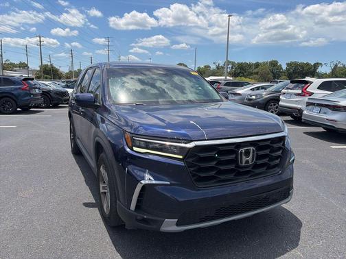 Obsidian Blue Pearl 2023 Honda Pilot 2WD EX-L 8 Passenger