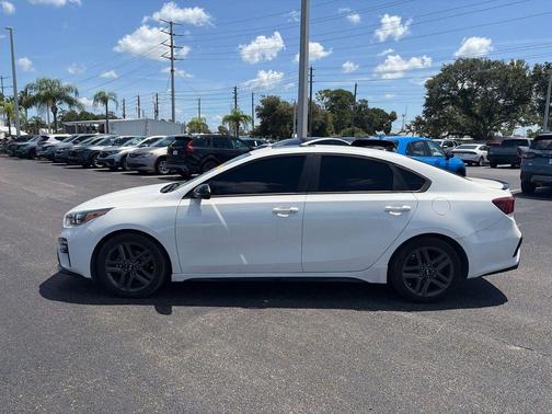 Clear White 2021 Kia Forte GT-Line