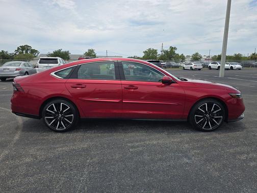 Radiant Red Metallic 2025 Honda Accord Hybrid Touring