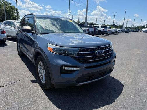 Infinite Blue Metallic Tinted Clearcoat 2021 Ford Explorer XLT