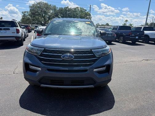 Infinite Blue Metallic Tinted Clearcoat 2021 Ford Explorer XLT