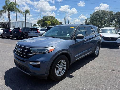 Infinite Blue Metallic Tinted Clearcoat 2021 Ford Explorer XLT