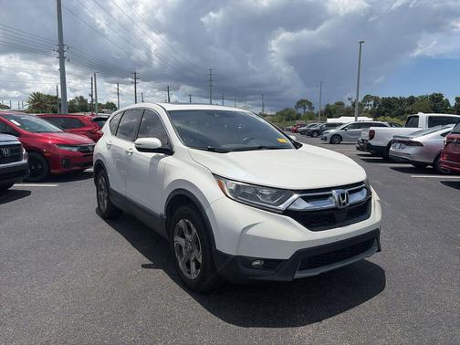 White Diamond Pearl 2018 Honda CR-V EX-L