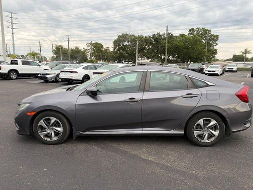 Modern Steel Metallic 2019 Honda Civic LX